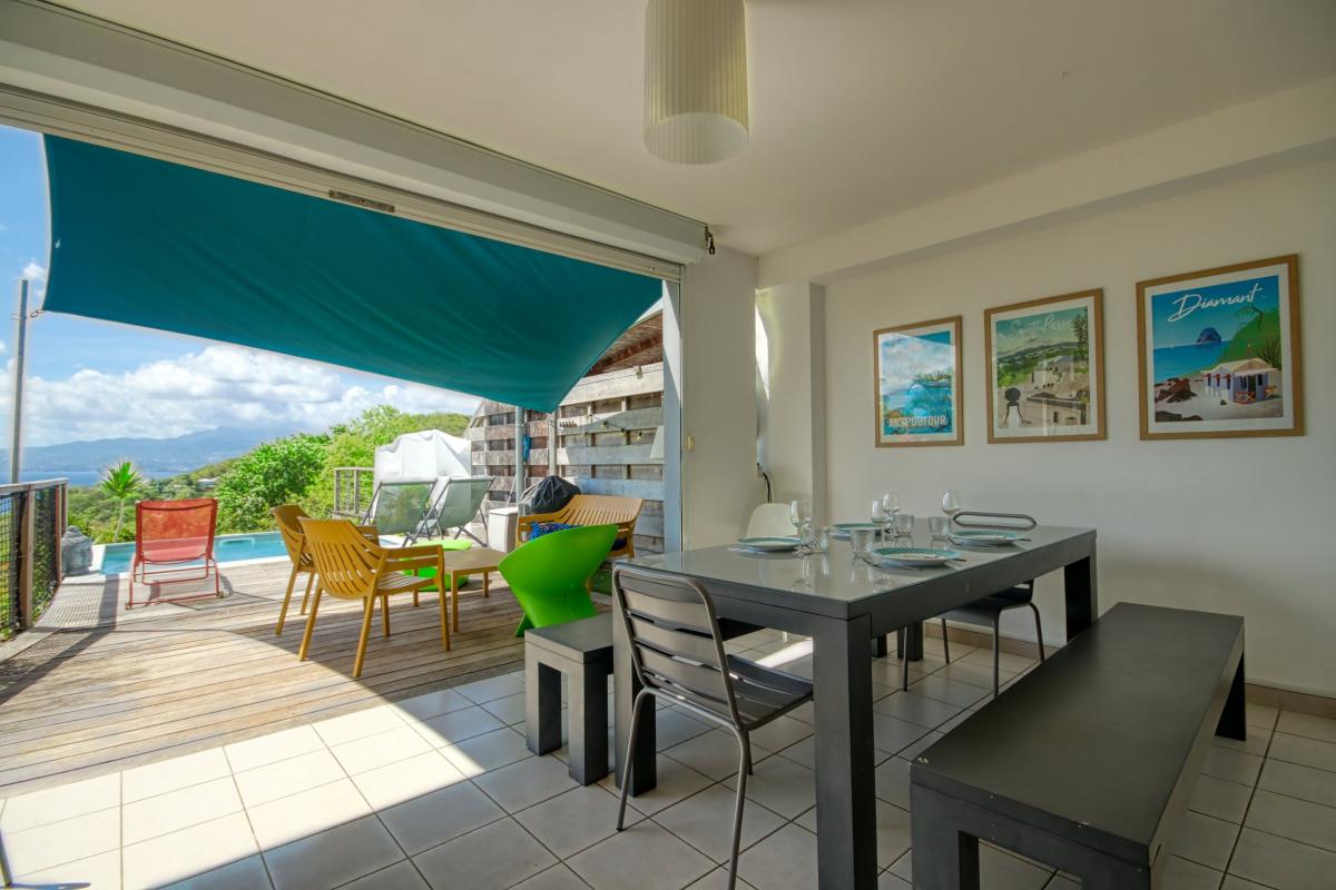 Location villa Trois Ilets Martinique - Espace repas